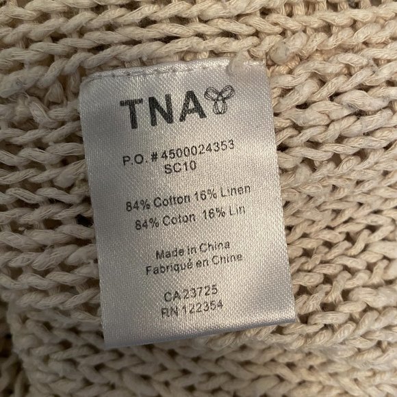 Aritzia TNA Airy Stitch Sweater in Tan - Picture 3 of 3